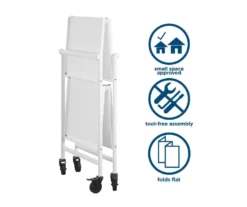 Cosco Outdoor Living Wheeled 2-Shelf Serving Cart -Garden Oasis 810541511 2