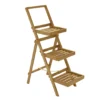 Sea Grove Brown 3-Shelf Planter Stand -Garden Oasis 810541600 1