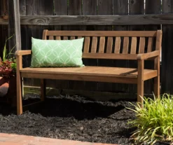 Flint Acorn Wood Patio Bench -Garden Oasis 810541695 1