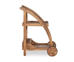 Flint Acorn 2-Shelf Rolling Patio Trolley Cart -Garden Oasis 810541696 4