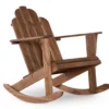 Flint Acorn Wood Patio Adirondack Rocking Chair -Garden Oasis 810541698 A0 1