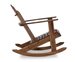 Flint Acorn Wood Patio Adirondack Rocking Chair -Garden Oasis 810541698 A1 3