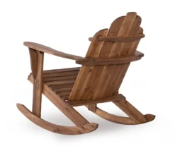 Flint Acorn Wood Patio Adirondack Rocking Chair -Garden Oasis 810541698 A2 4