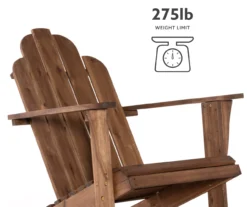 Flint Acorn Wood Patio Adirondack Rocking Chair -Garden Oasis 810541698 A8 10