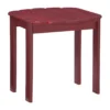 Flint Red Wood Patio Adirondack End Table -Garden Oasis 810541707 1