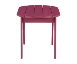 Flint Red Wood Patio Adirondack Coffee Table -Garden Oasis 810541710 3