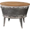 Shellmond Galvanized Metal Tub Coffee Table -Garden Oasis 810542310