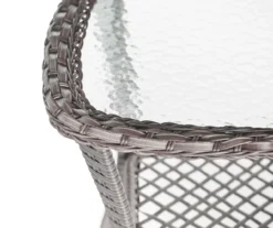 Real Living Rockbridge 3-Piece Cushioned Patio Glider & Side Table Set -Garden Oasis 810544190 5