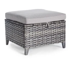 Real Living Rockbridge All-Weather Wicker Cushioned Patio Sofa & Ottoman Set -Garden Oasis 810544462 1