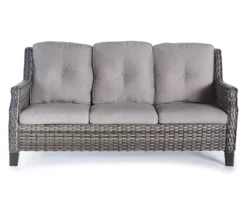 Real Living Rockbridge All-Weather Wicker Cushioned Patio Sofa & Ottoman Set -Garden Oasis 810544462 3