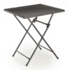 Black Square Steel Outdoor Folding Table -Garden Oasis 810545417