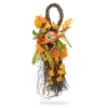 26" Berry, Leaf & Pumpkin Teardrop Wreath -Garden Oasis 810545612