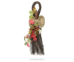 24" Oak Leaf, Acorn & Berry Teardrop Wreath