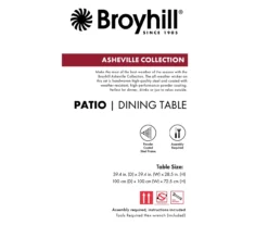 Asheville Wood Look Patio Dining Table -Garden Oasis 810547585 61