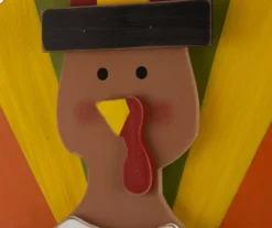 "Turkey & Pie" Pilgrim Turkey Standing Decor -Garden Oasis 810547807 6