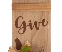 "Give Thanks" Pumpkins Vertical Decor -Garden Oasis 810547808 3