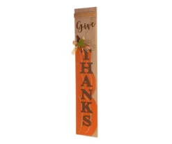 "Give Thanks" Pumpkins Vertical Decor -Garden Oasis 810547808 6