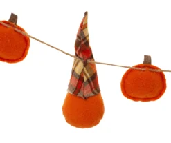 6' Fall Gnomes & Pumpkins Garland -Garden Oasis 810547815 5