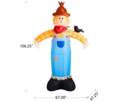 8.85 LED Inflatable Scarcrow -Garden Oasis 810547841 7