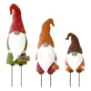 "Hello Pumpkin" Gnome Family 3-Piece Yard Stake Set -Garden Oasis 810547850 A0 1