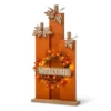 "Welcome" Light-Up Wreath Pumpkin Decor -Garden Oasis 810547855 A0 1