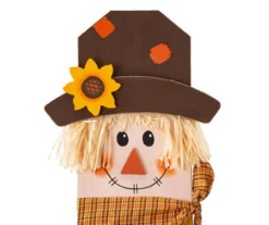 "Welcome" Light-Up Wreath Scarecrow Decor -Garden Oasis 810547856 5