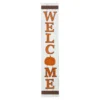 "Welcome" Pumpkin Vertical Hanging Wall Decor