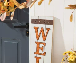 "Welcome" Pumpkin Vertical Hanging Wall Decor -Garden Oasis 810547858 A0 4