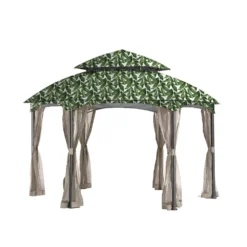 Heritage Gazebo Palm Leaves Replacement Canopy -Garden Oasis 810549192 81