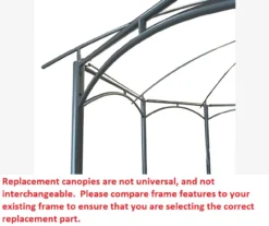 Manhattan Gazebo Replacement Canopy -Garden Oasis 810549195 6
