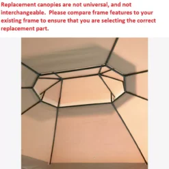 Manhattan Gazebo Replacement Riplock Canopy -Garden Oasis 810549196 31
