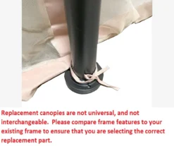 Manhattan Gazebo Beige Replacement Riplock Canopy & Side Mosquito Netting Set -Garden Oasis 810549197 5