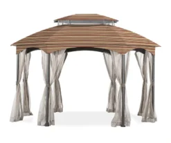 Manhattan Gazebo Canyon Stripe Replacement Canopy -Garden Oasis 810549206 7