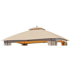 Lakewood Gazebo Beige Replacement Canopy -Garden Oasis 810549208 11