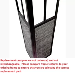 Lakewood Gazebo Beige Replacement Canopy -Garden Oasis 810549208 31