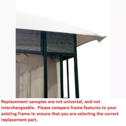 Lakewood Gazebo Beige Replacement Canopy -Garden Oasis 810549208 41