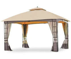 Lakewood Gazebo Beige Replacement Canopy -Garden Oasis 810549208 6