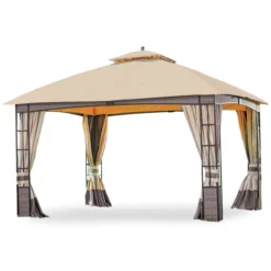 Lakewood Gazebo Beige Replacement Canopy -Garden Oasis 810549208 61