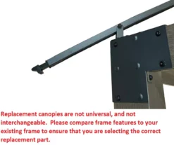 Eagle Brooke/Ashford/Asheville Beige Replacement Canopy -Garden Oasis 810549210 4