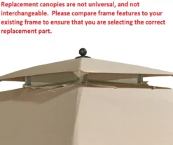 Eagle Brooke/Ashford/Asheville Beige Replacement Canopy -Garden Oasis 810549210 6