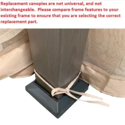 Eagle Brooke/Ashford/Asheville Beige Replacement Canopy -Garden Oasis 810549210 81