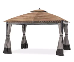 Pinehurst Gazebo Canyon Stripe Replacement Canopy -Garden Oasis 810549219 7