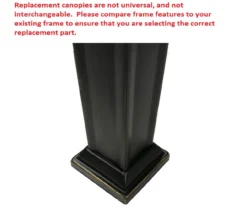 Pinehurst Gazebo Stone Stripe Replacement Canopy -Garden Oasis 810549220 6