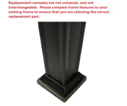 Pinehurst Gazebo Stone Stripe Replacement Canopy -Garden Oasis 810549220 61