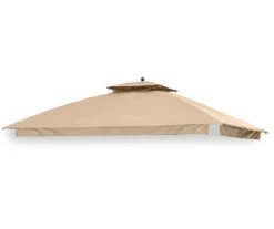 Shadow Creek Gazebo Beige Replacement Canopy -Garden Oasis 810549221 11