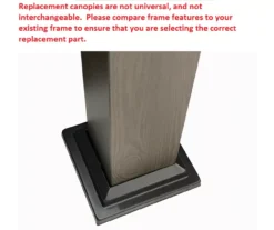 Shadow Creek Gazebo Beige Replacement Canopy -Garden Oasis 810549221 41