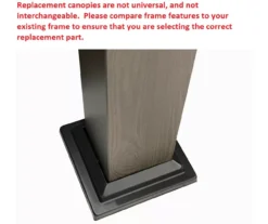 Shadow Creek Gazebo Canyon Stripe Replacement Canopy -Garden Oasis 810549223 4