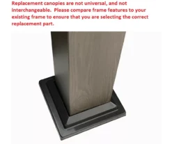 Shadow Creek Gazebo Canyon Stripe Replacement Canopy -Garden Oasis 810549223 41