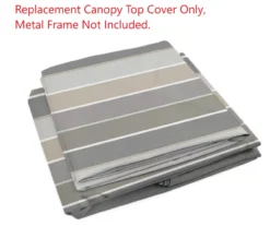 Shadow Creek Gazebo Stone Stripe Replacement Canopy -Garden Oasis 810549224 21