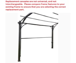 Verano Pergola Beige Replacement Riplock Canopy -Garden Oasis 810549225 41